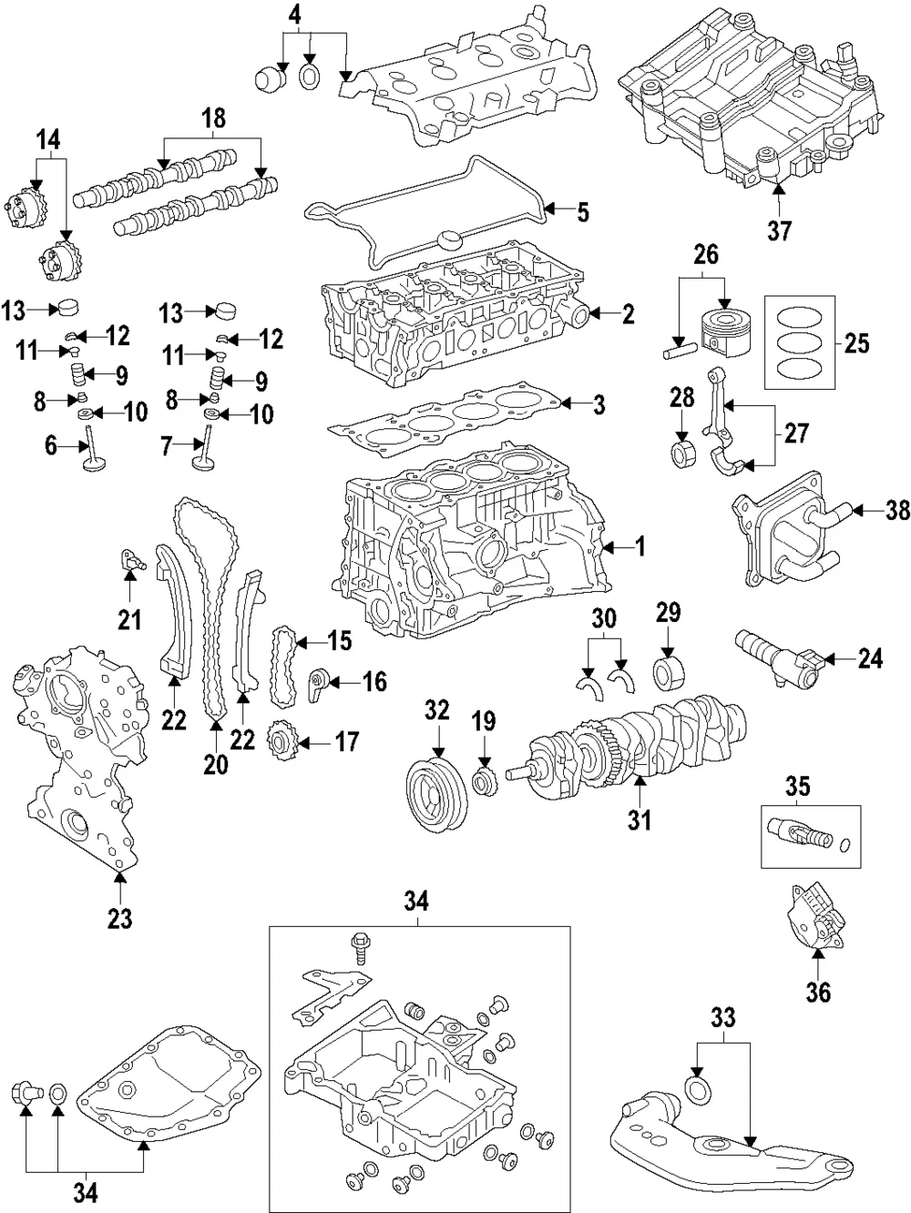 Engine Timing Camshaft Sprocket - Nissan (13025-6CA1A)