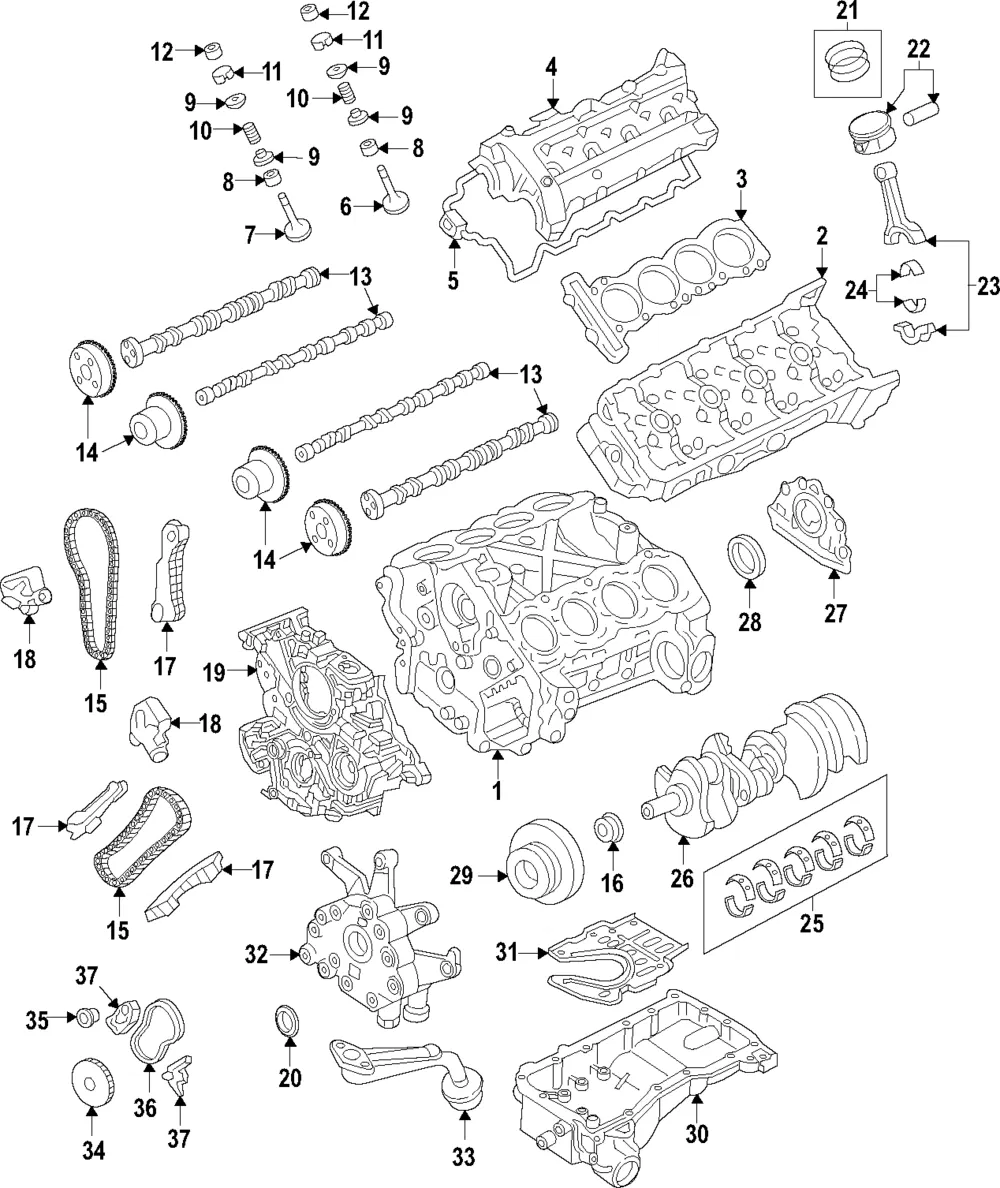 Engine Timing Chain Tensioner - Nissan (13070-EZ40B)