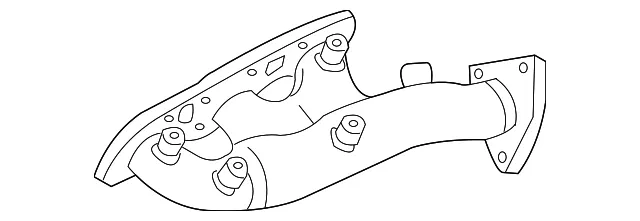 Exhaust Manifold - Driver's Side (LH) - Nissan (14002-AM612)