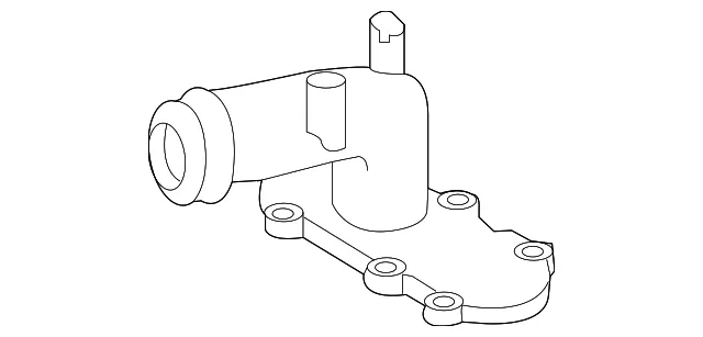 Engine Water Pump Outlet Pipe - Nissan (14075-EZ35A)