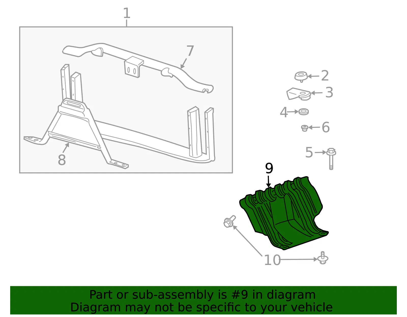 Engine Shield - ACDelco (15049190) - view 2