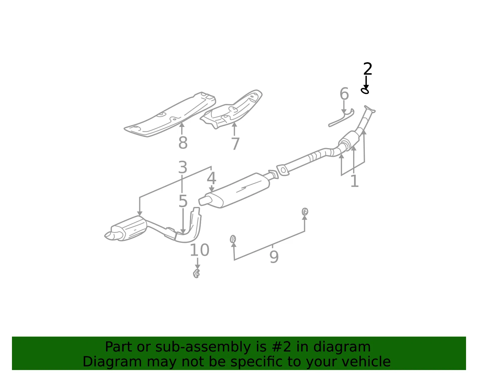 Exhaust Manifold Pipe Seal - ACDelco (15167765) - view 2