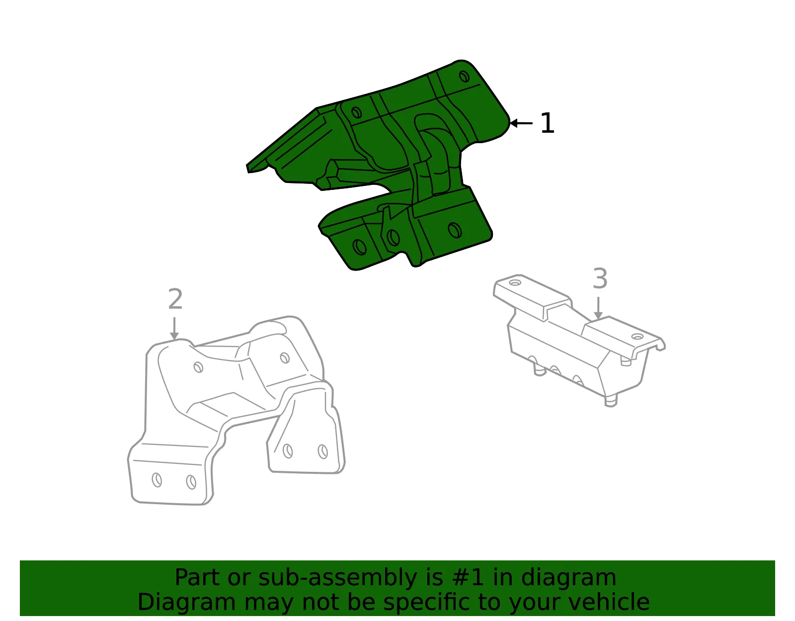Pink Engine Mount - GM (15226255) - view 6