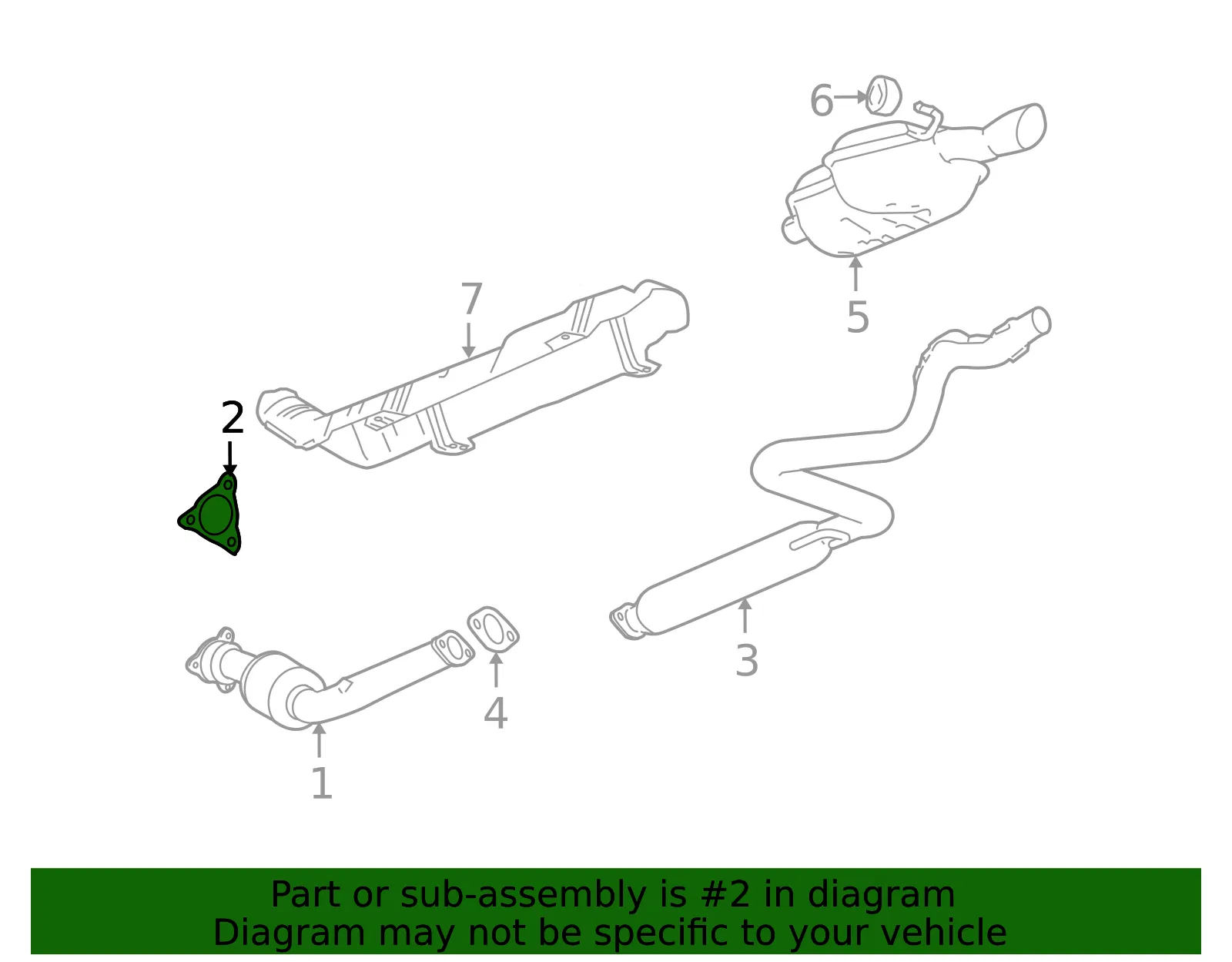 Exhaust Pipe to Manifold Gasket - ACDelco (15235773)