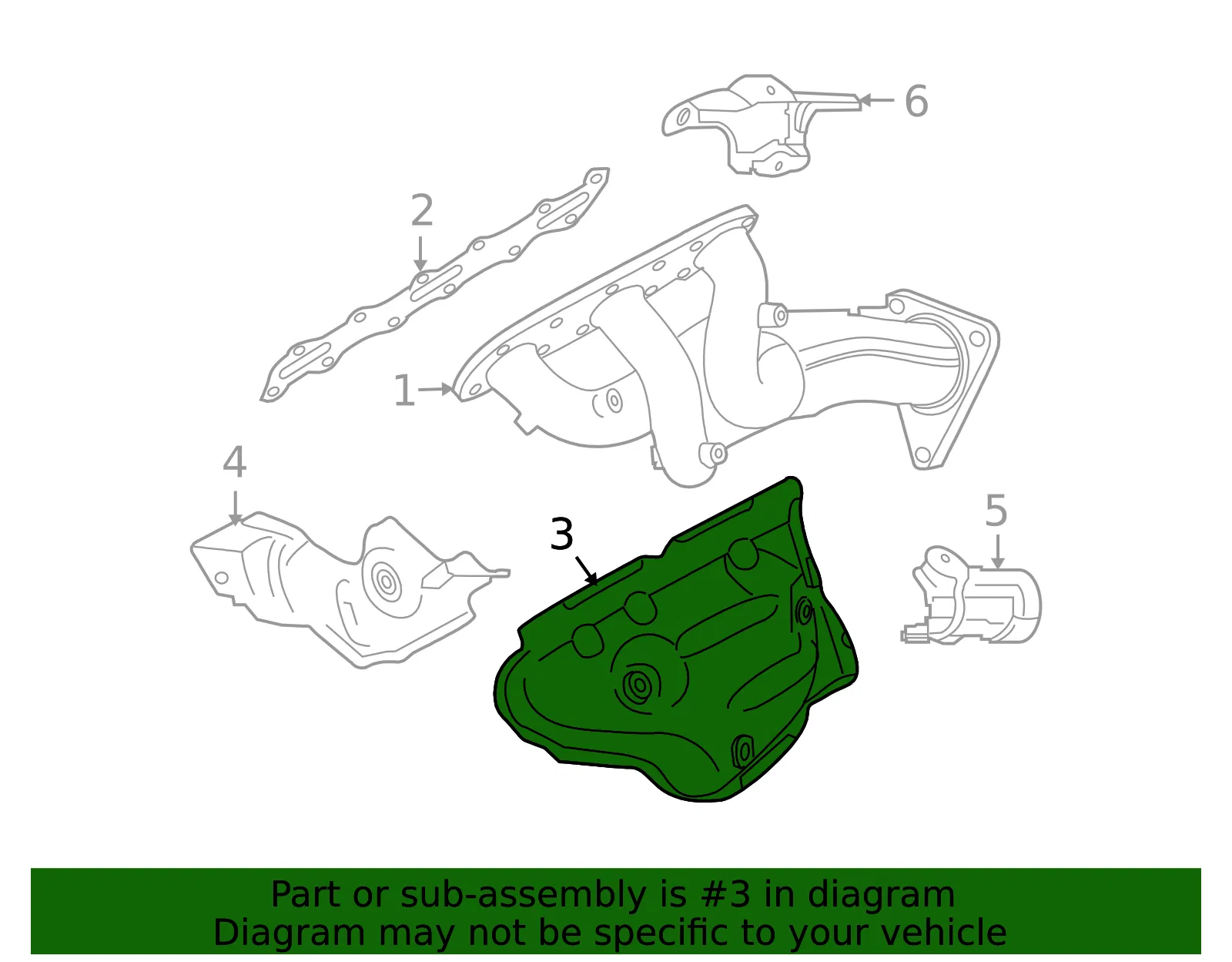 Exhaust Manifold Heat Shield - Nissan (16590-JK21A) - view 2