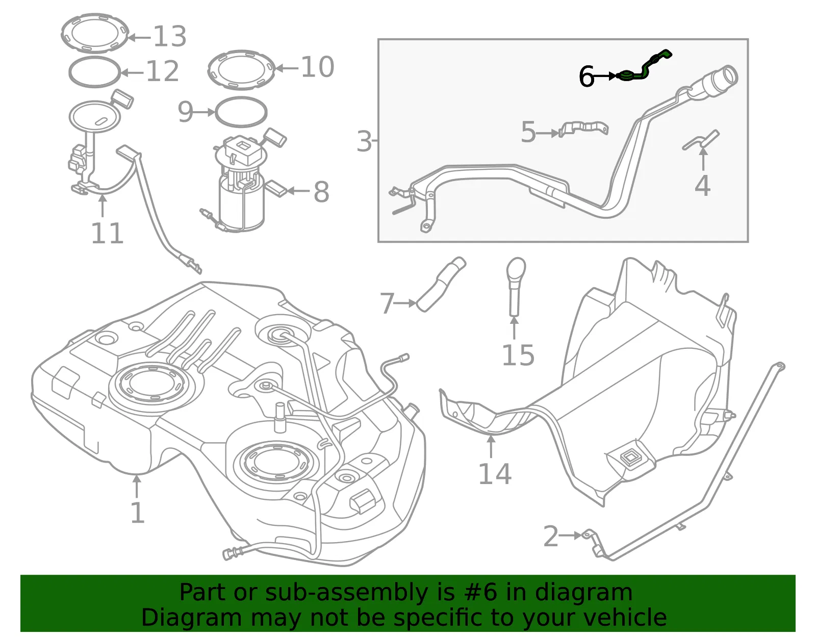 Fuel Filler Neck Bracket - Nissan (17242-7BA0A) - view 2
