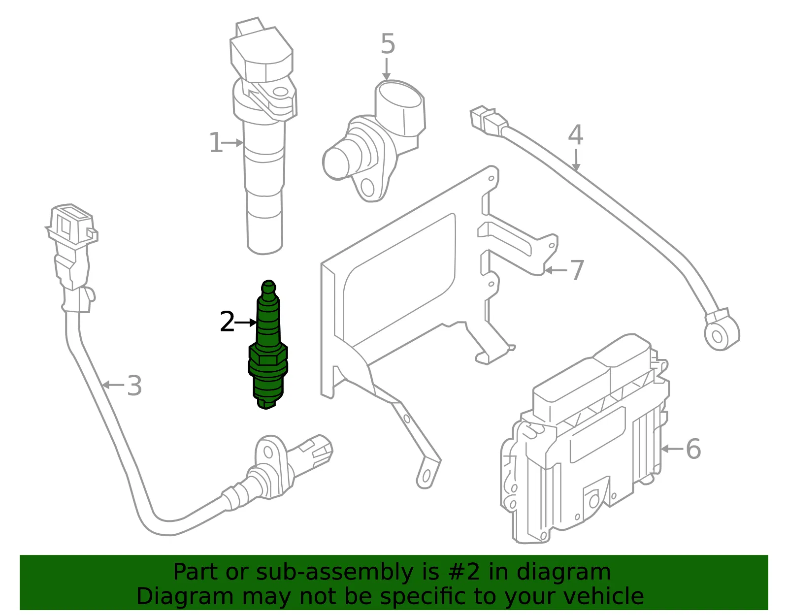 Spark Plug - Kia (18849-08080) - view 2