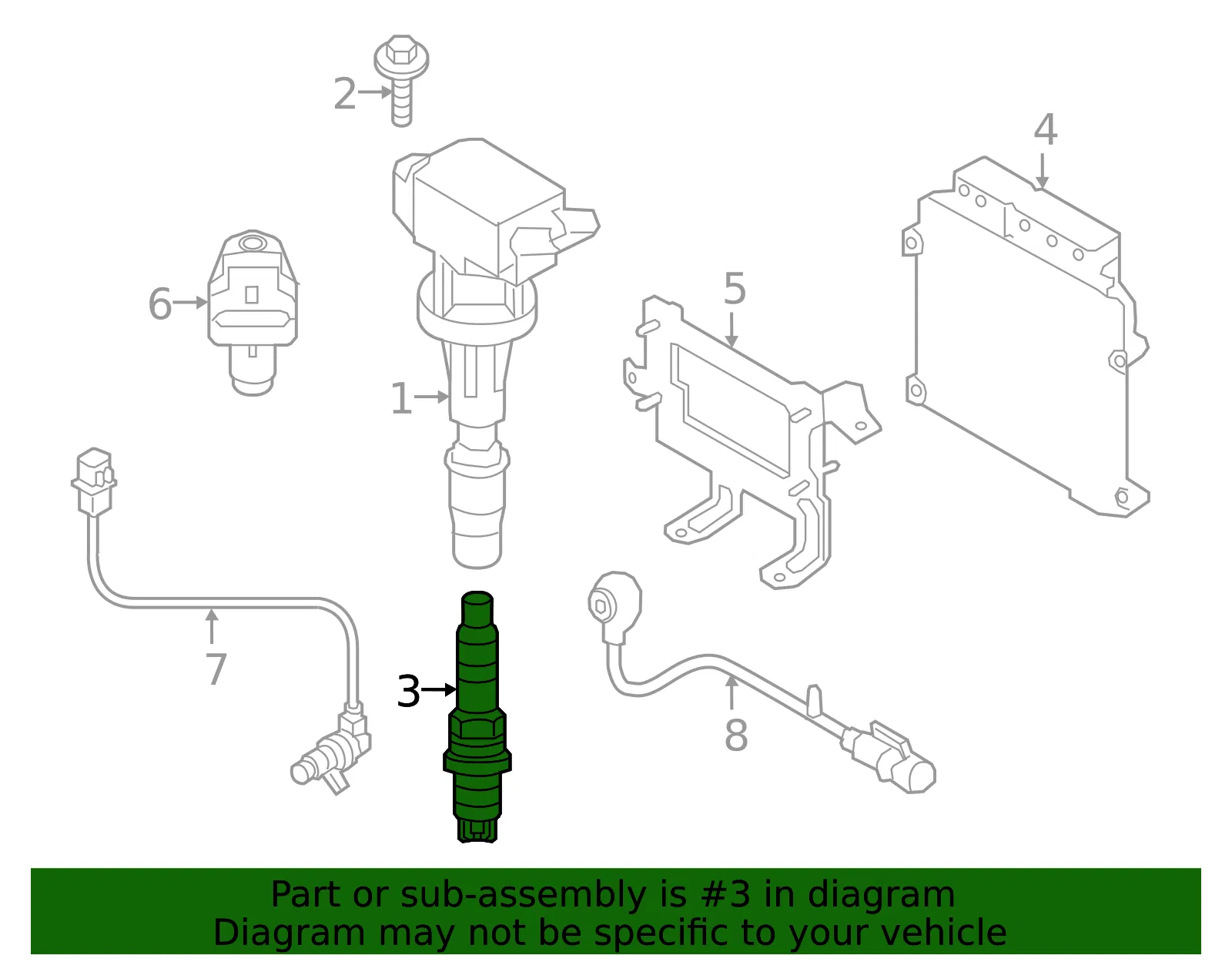 Spark Plug - Kia (18868-08095) - view 2