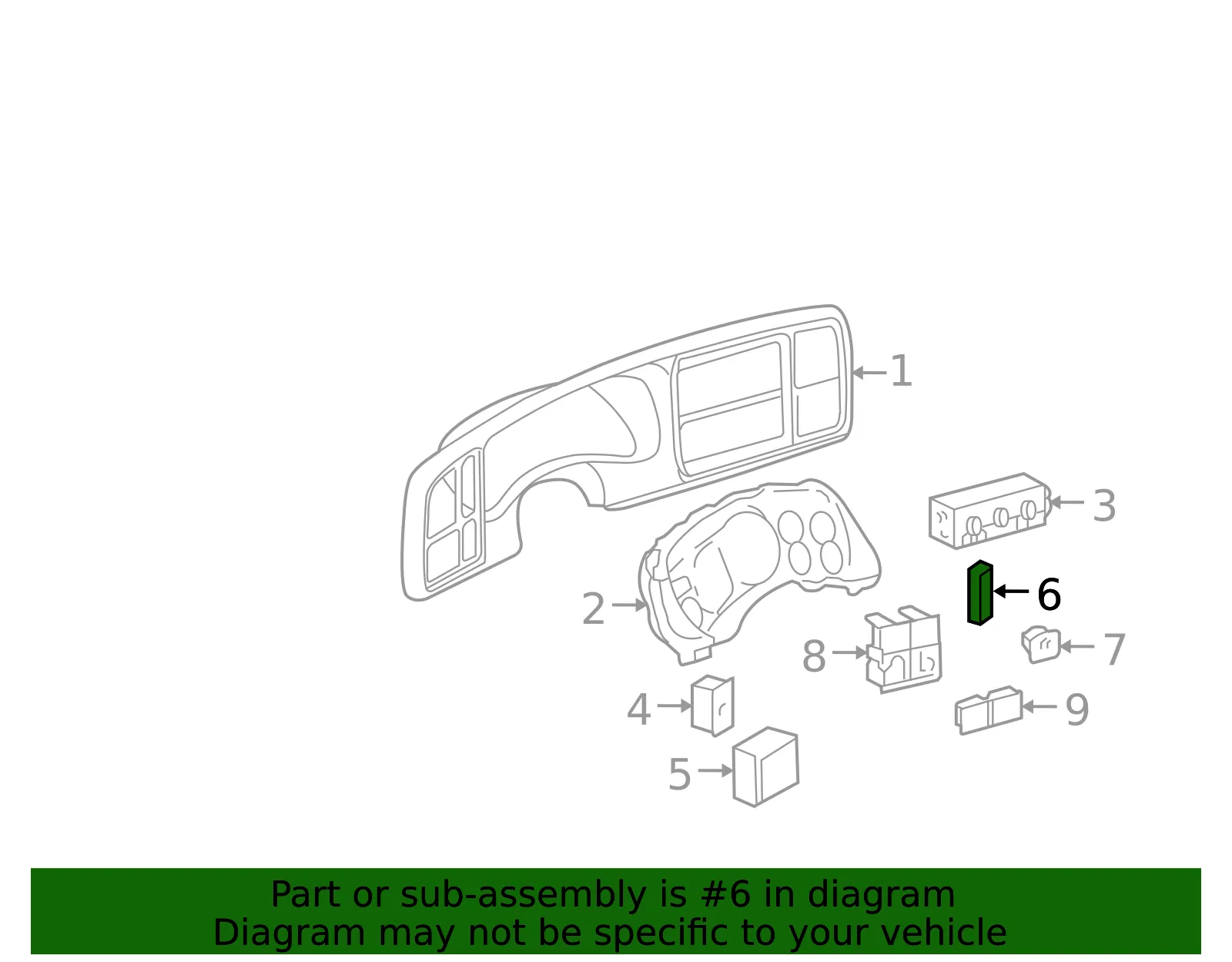 Transfer Case Selector Switch - GM (19259313) - view 5