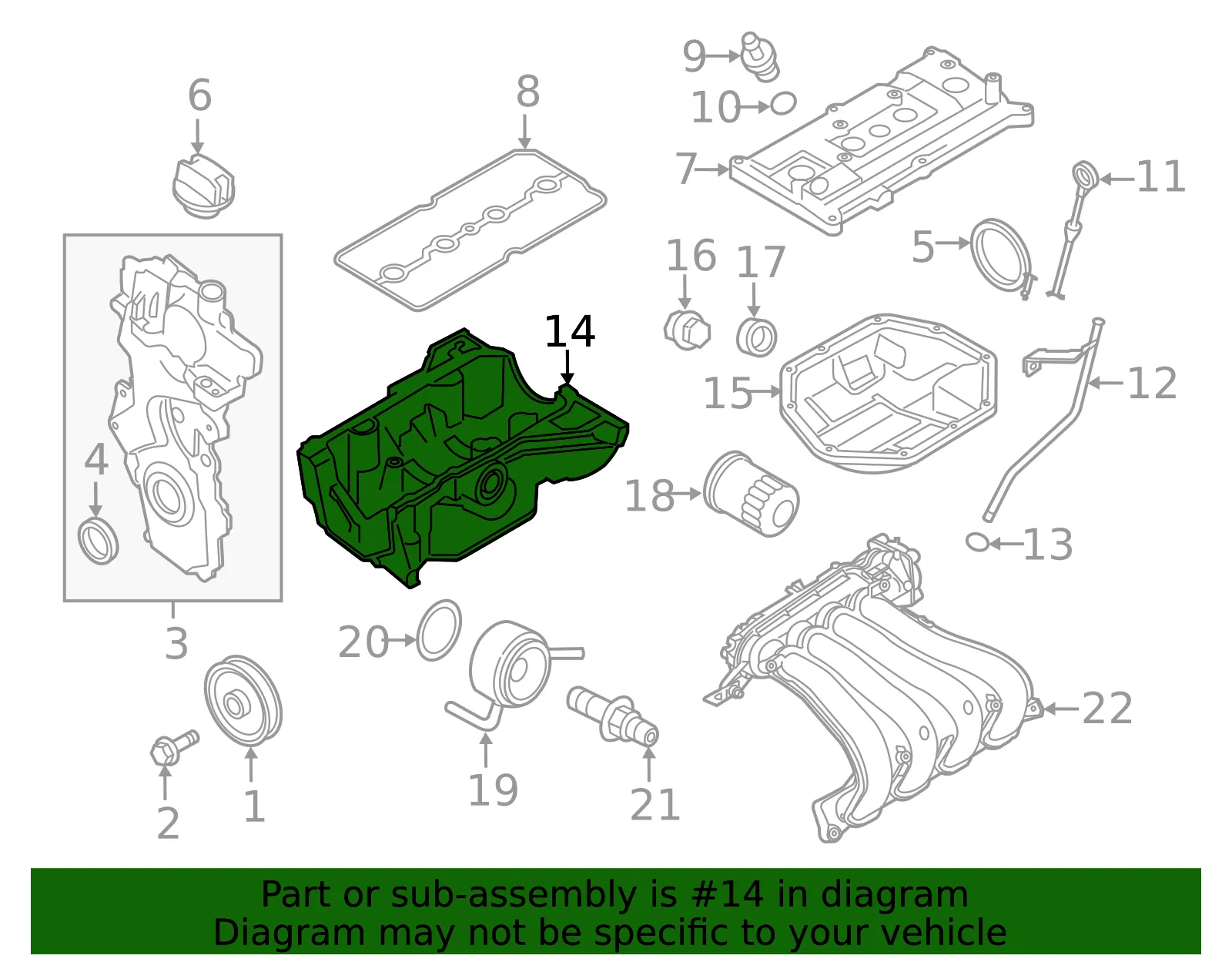 Oil Pan - GM (19317887) - view 3