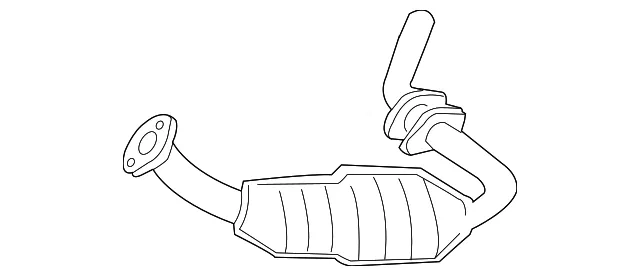 Catalytic Converter - Driver's Side (LH) - Mazda (1FAC-20-55XA)