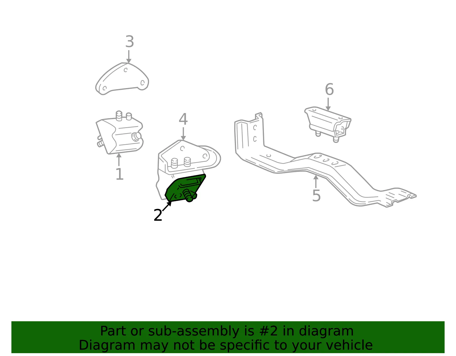 Engine Mount - Mazda (1f0239050) - view 2