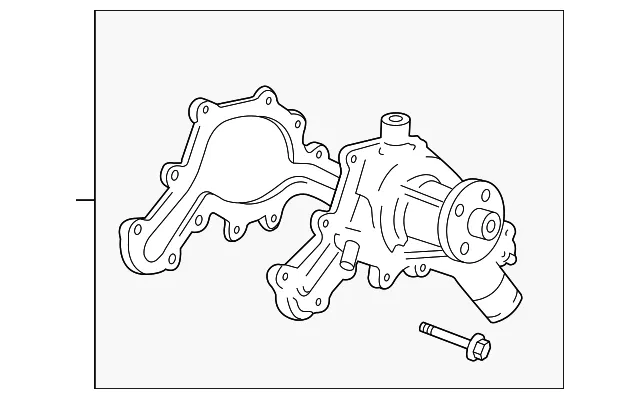 Water Pump Assembly - Mazda (1f8215010)