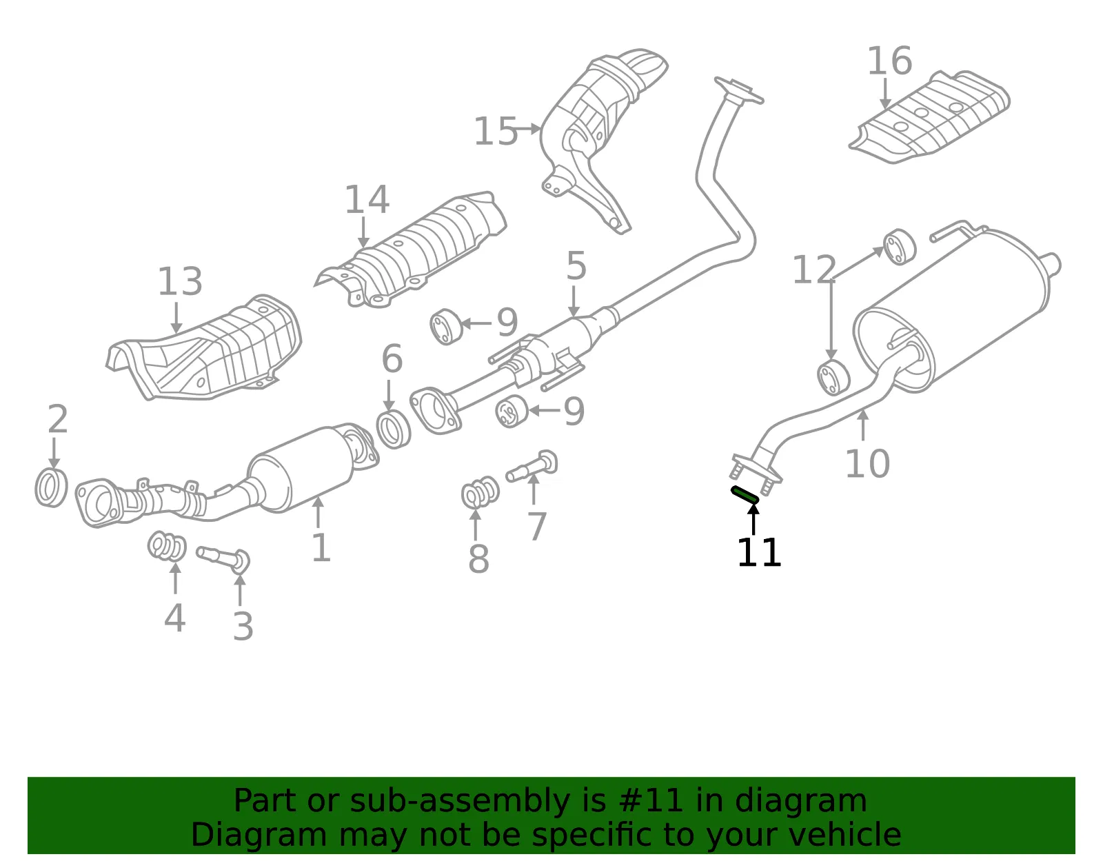 Exhaust Pipe To Manifold Gasket - Nissan (20691-19B0A) - view 2