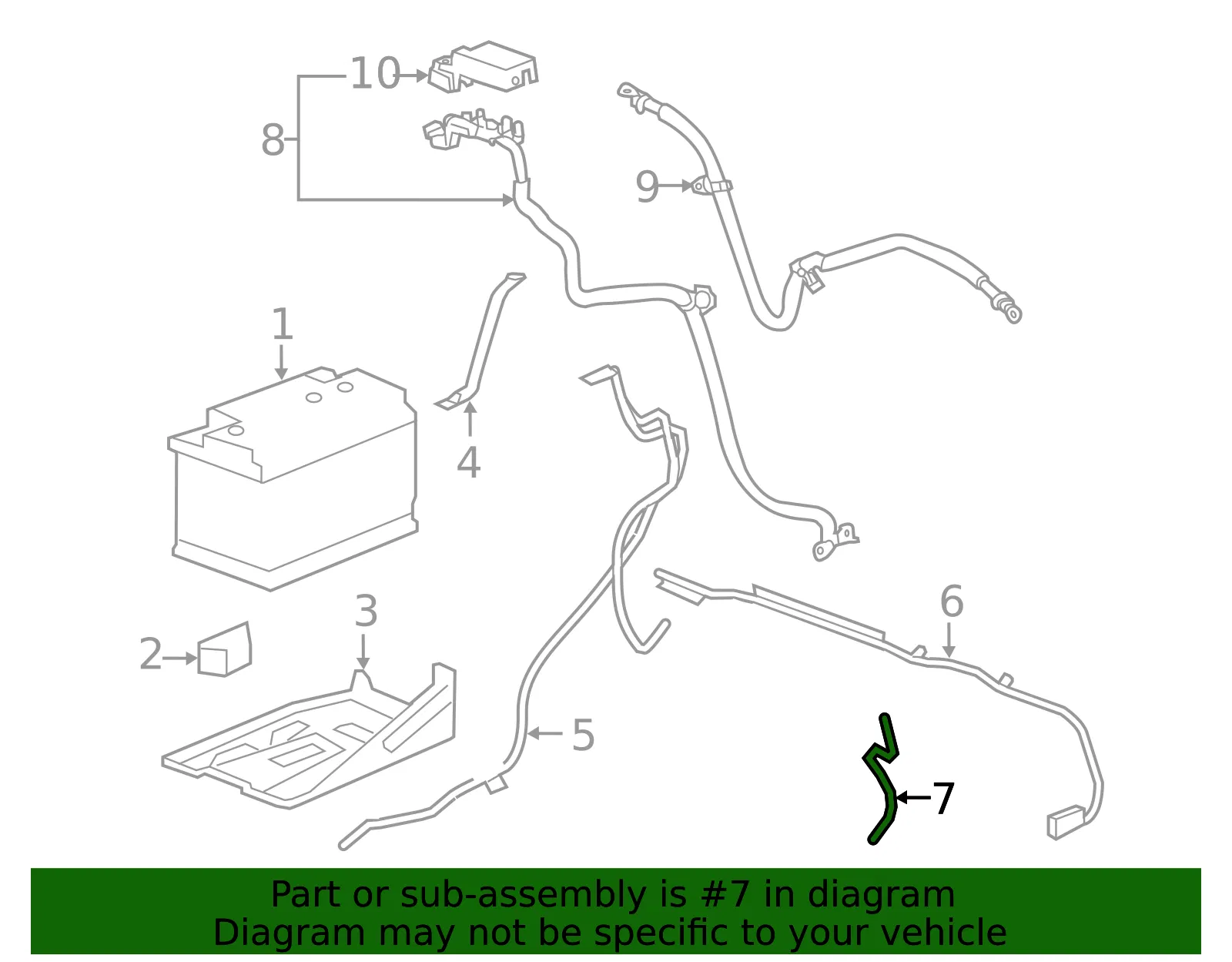 Engine Ground Strap - ACDelco (20776808) - view 3
