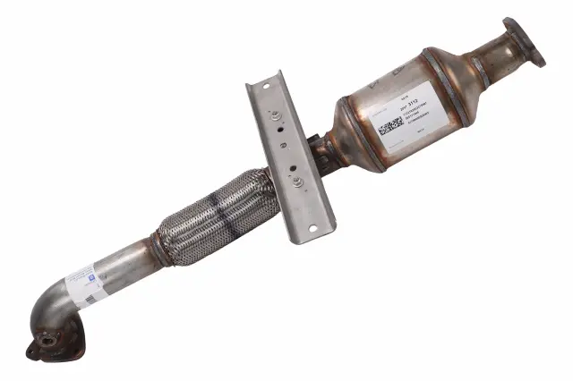Front Exhaust Pipe with 3-Way Catalytic Converter, Pipe, Flange, Bracket, Insulators, and Nut - GM (20973112)