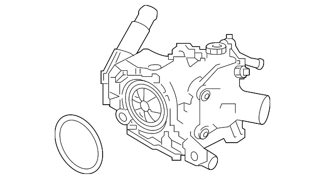 Engine Coolant Control Valve - Nissan (21250-5NA4A)