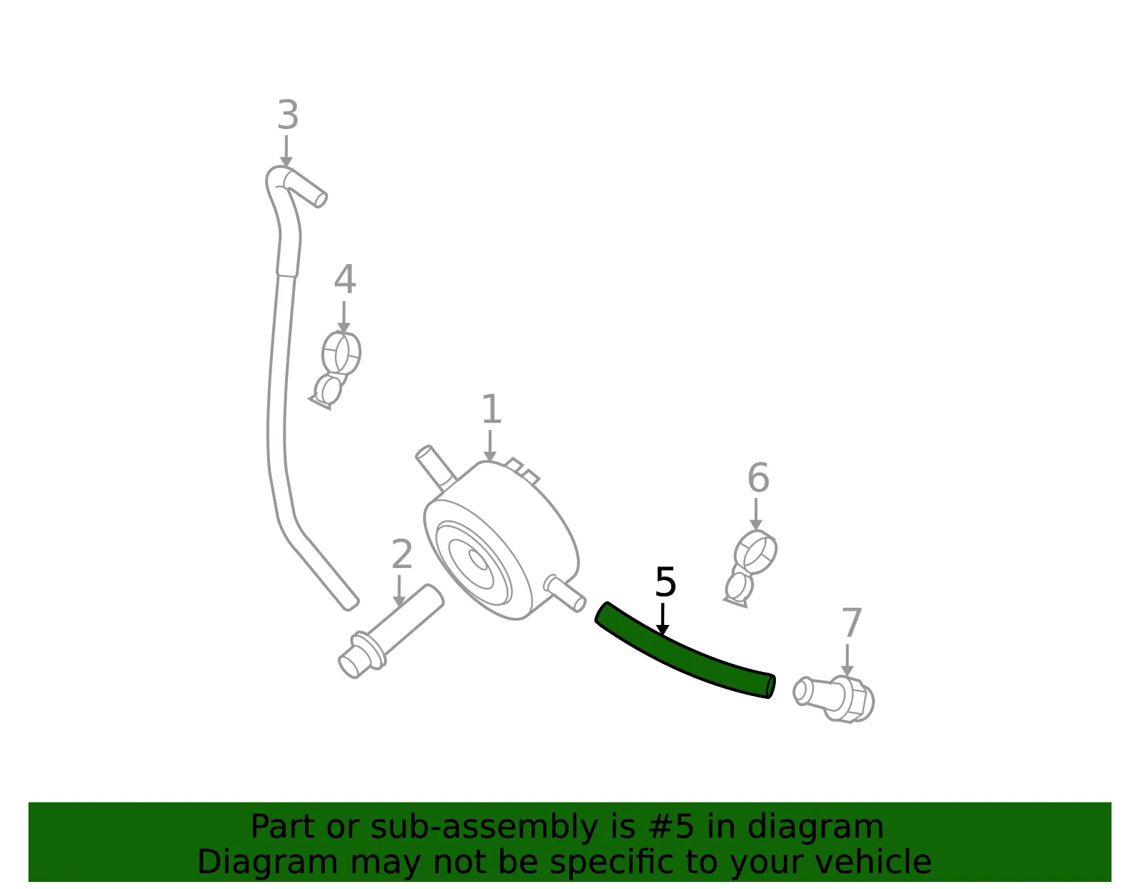 Engine Coolant Hose - Nissan (21306-EA00A) - view 3