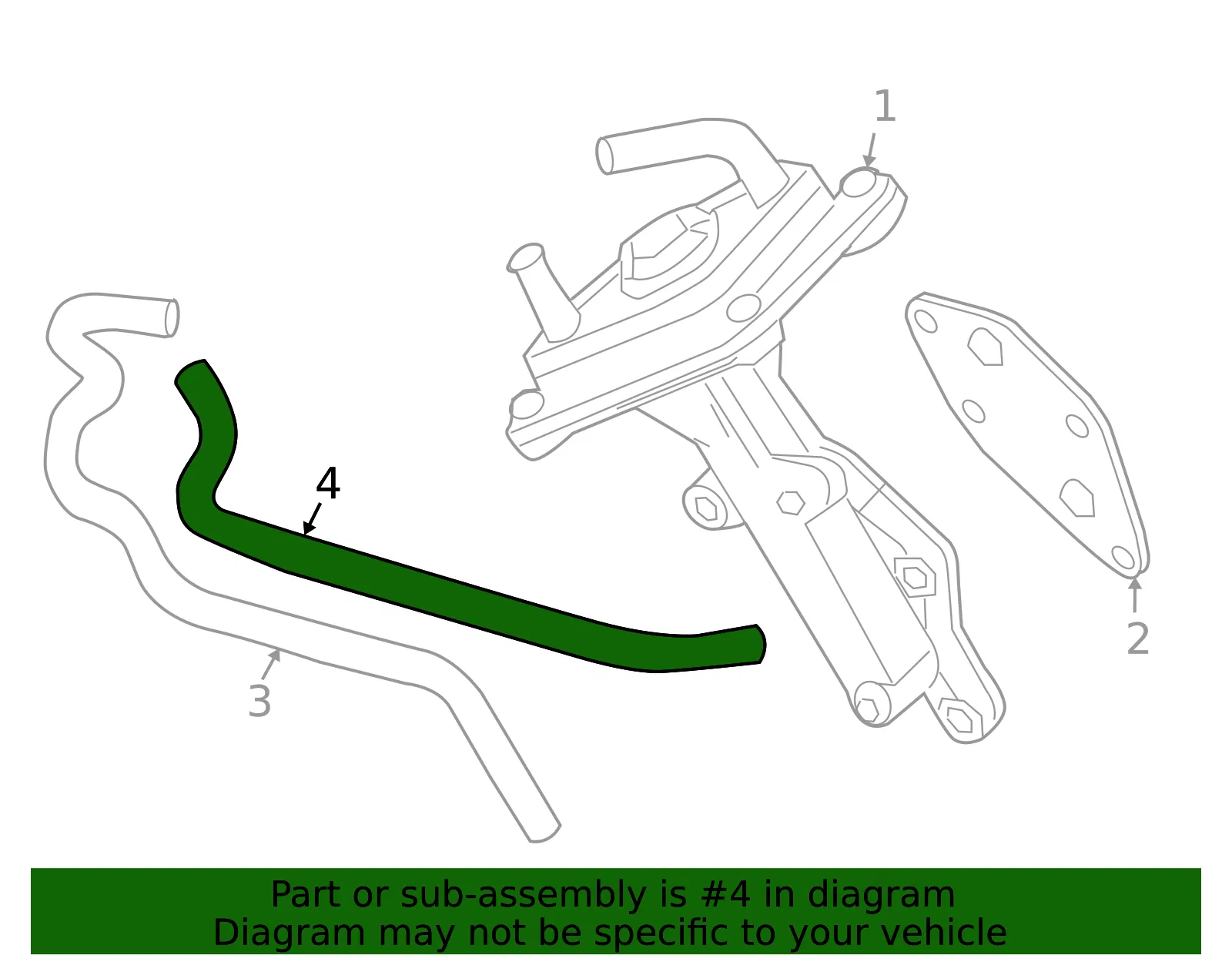 Engine Oil Cooler Line - Nissan (21306-JB51A) - view 3