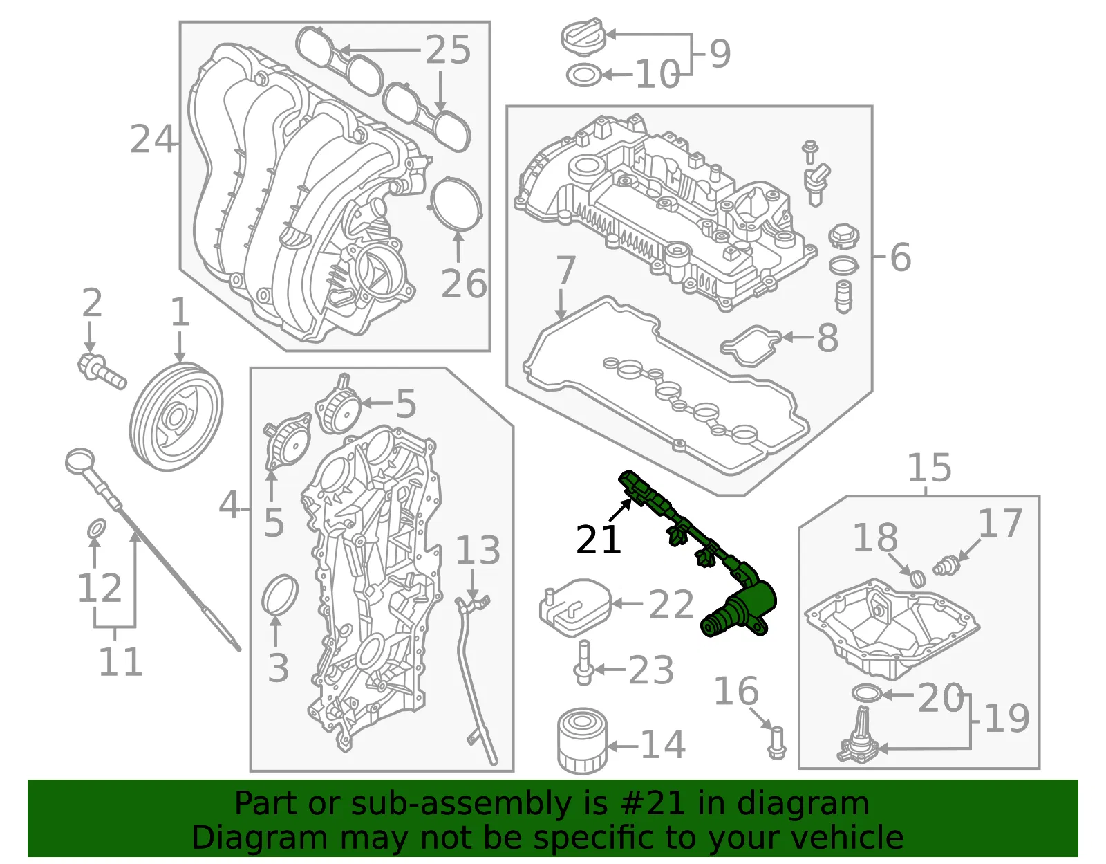Solenoid Valve - Kia (21315-08HA0) - view 2
