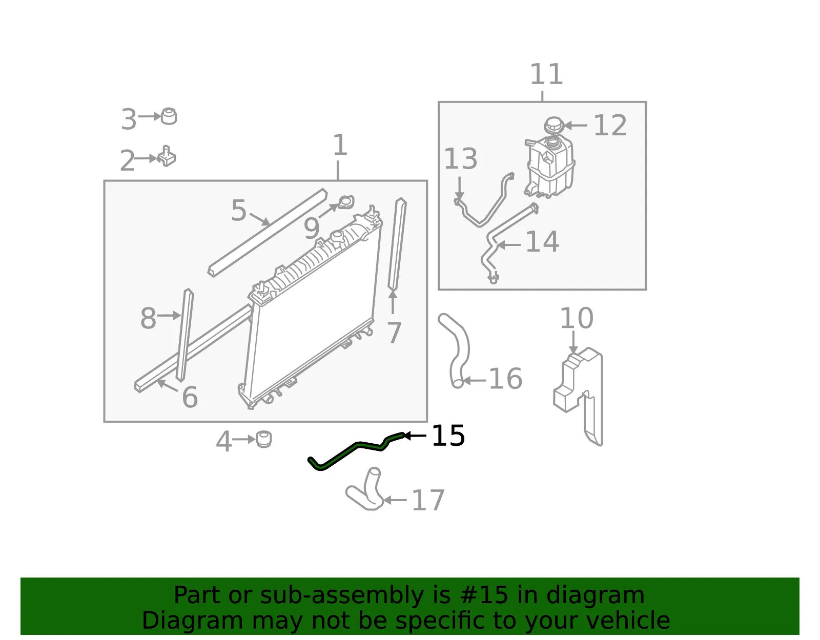 Automatic Transmission Oil Cooler Hose - Nissan (21636-ZW00A) - view 4