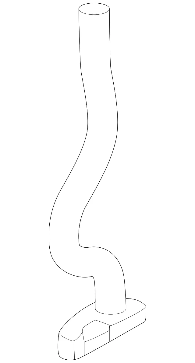 Engine Coolant Overflow Hose - Nissan (21744-6GP0A)