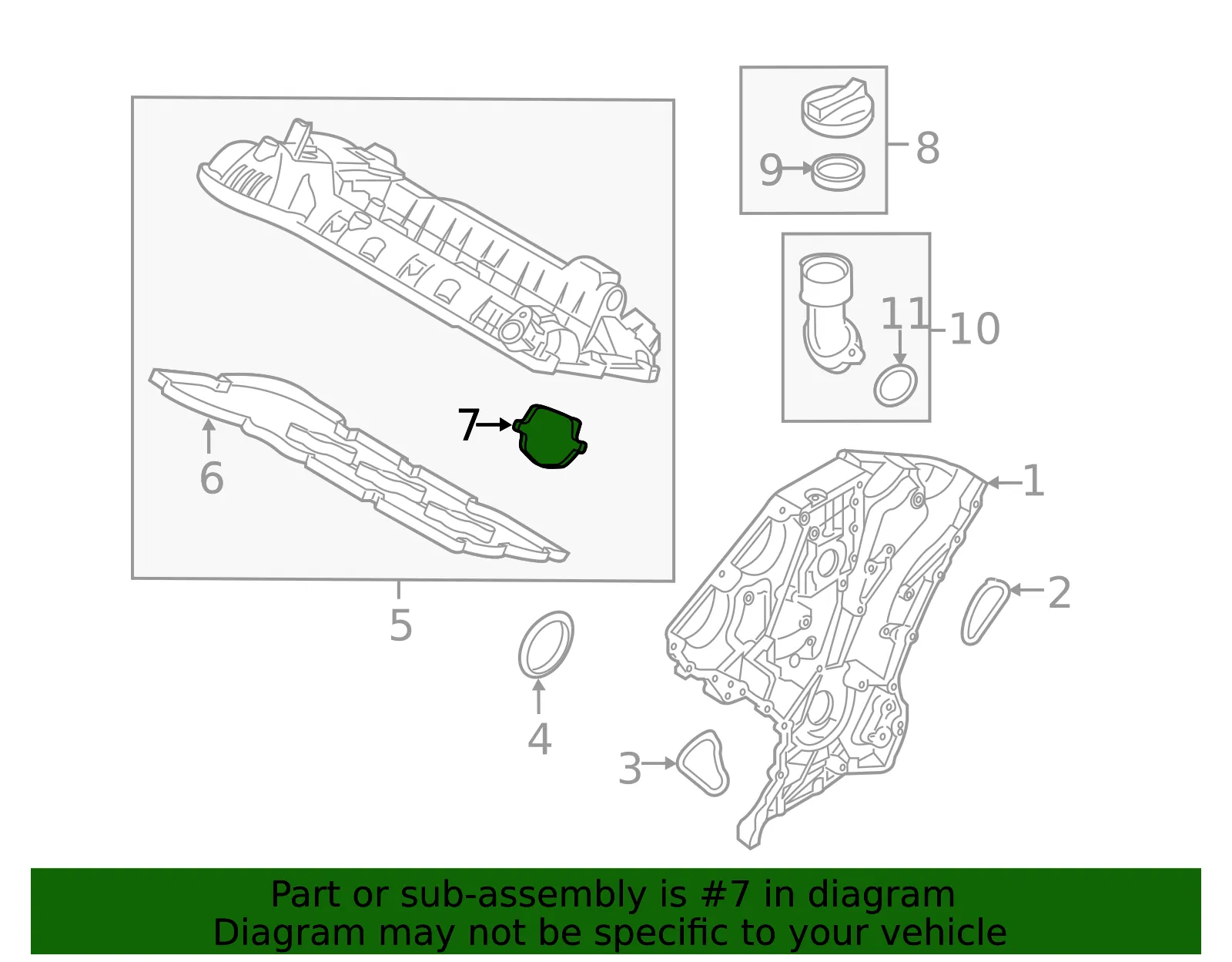 Valve Cover Seal - Kia (22443-3CGA0) - view 2