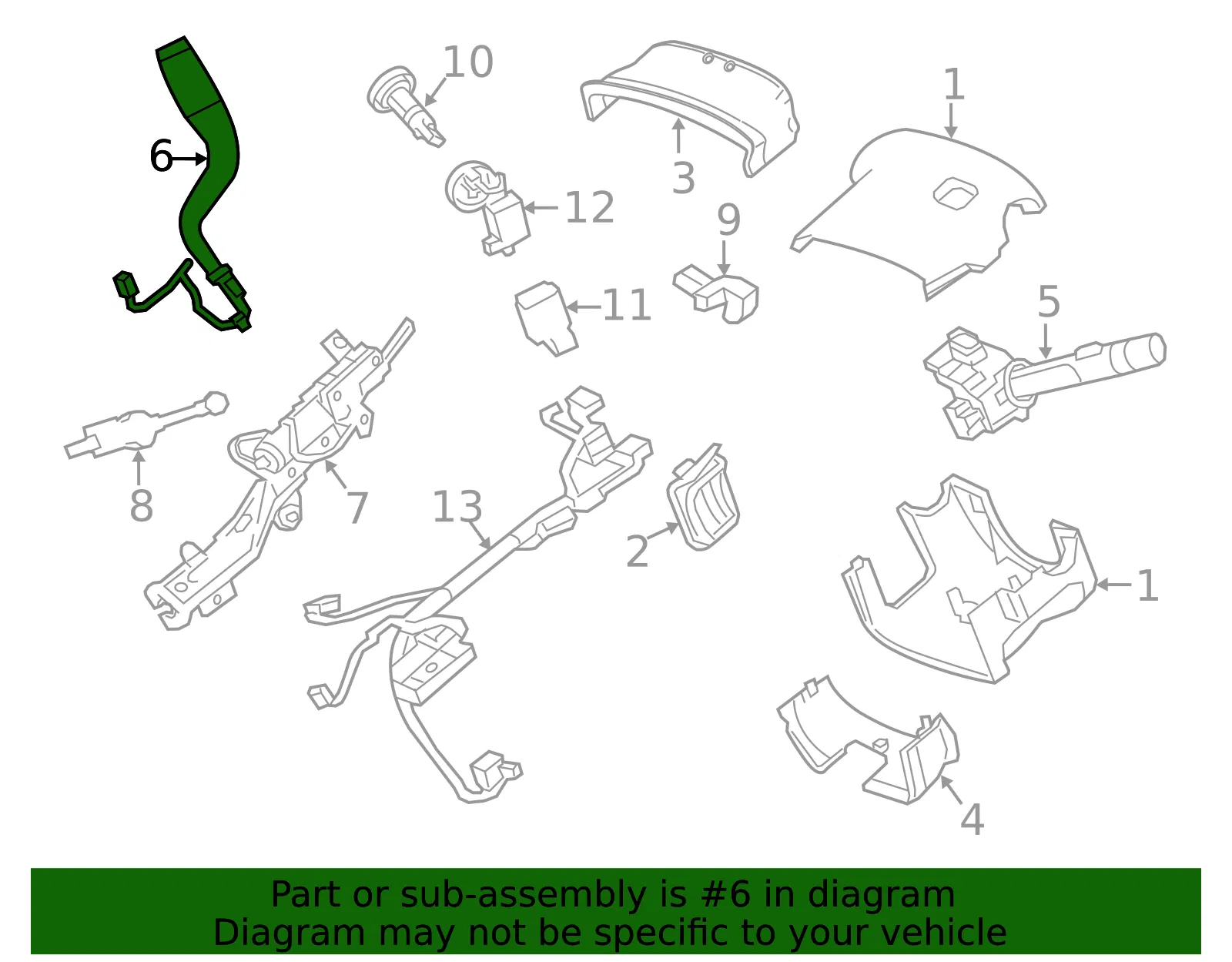 Automatic Transmission Range Selector Cable Lever - GM (22834629) - view 4