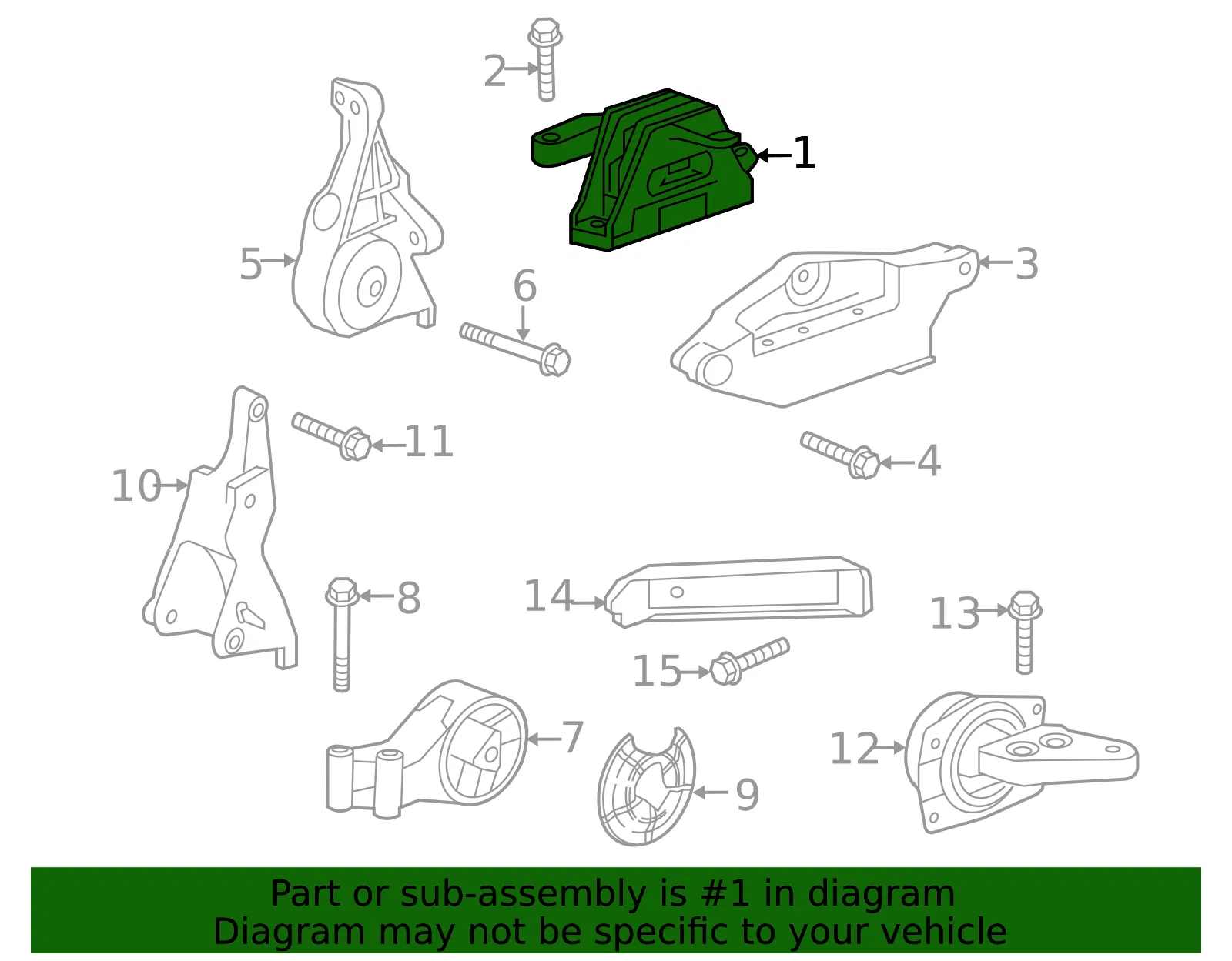 Engine Mount - ACDelco (22849845) - view 5