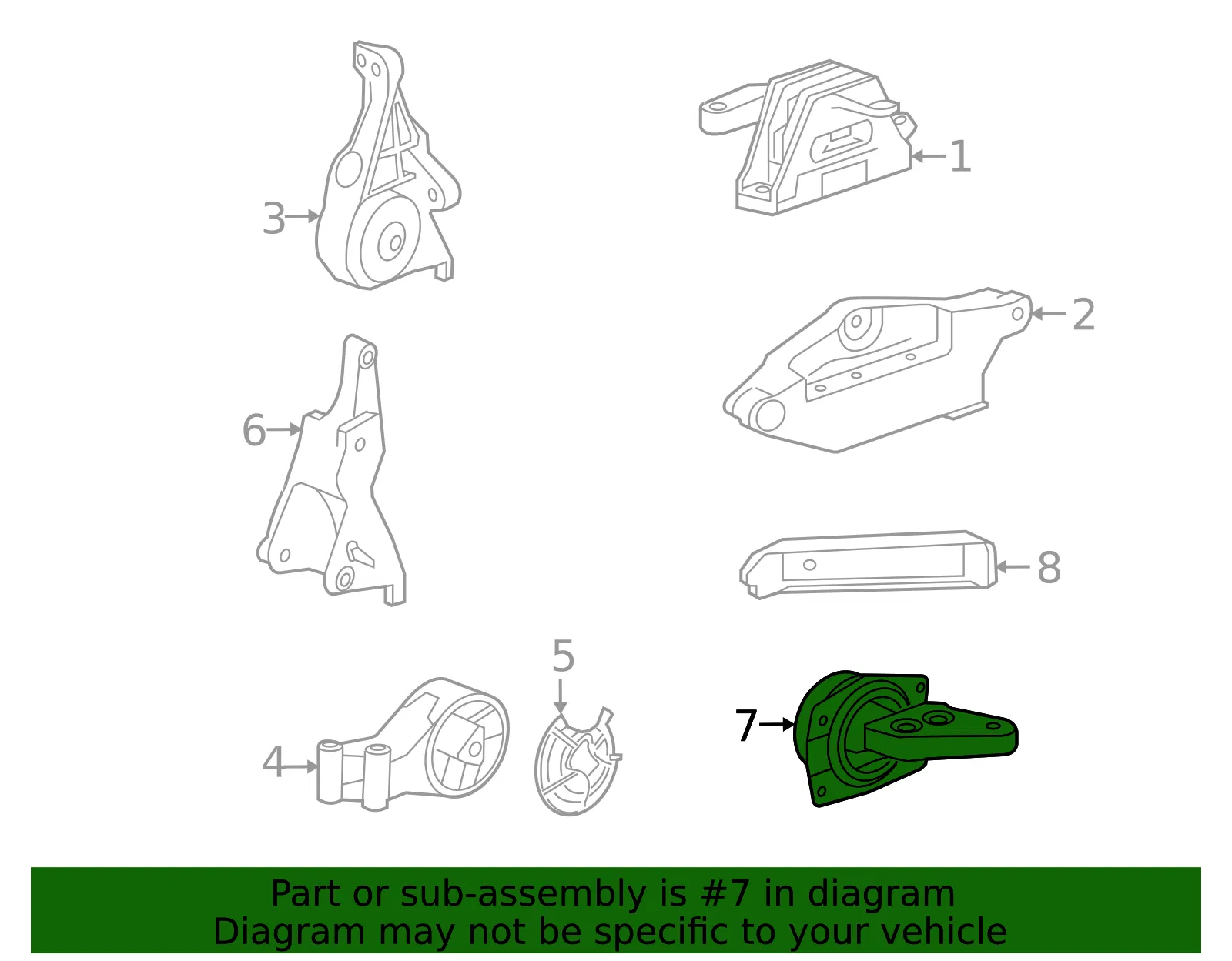 Automatic Transmission Mount - ACDelco (22849849) - view 4