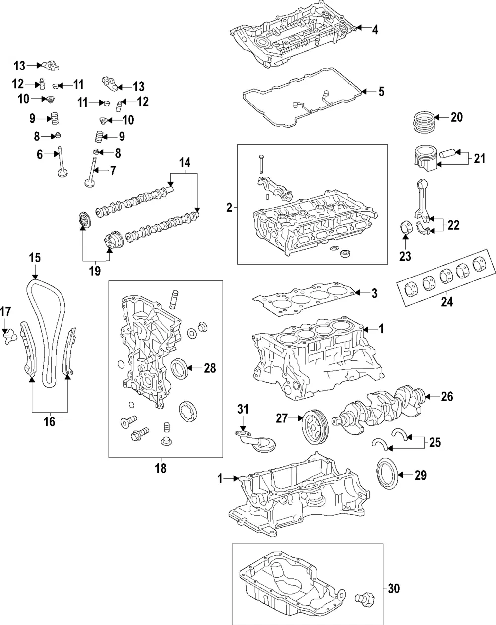 Engine Piston - Kia (23041-2E823)