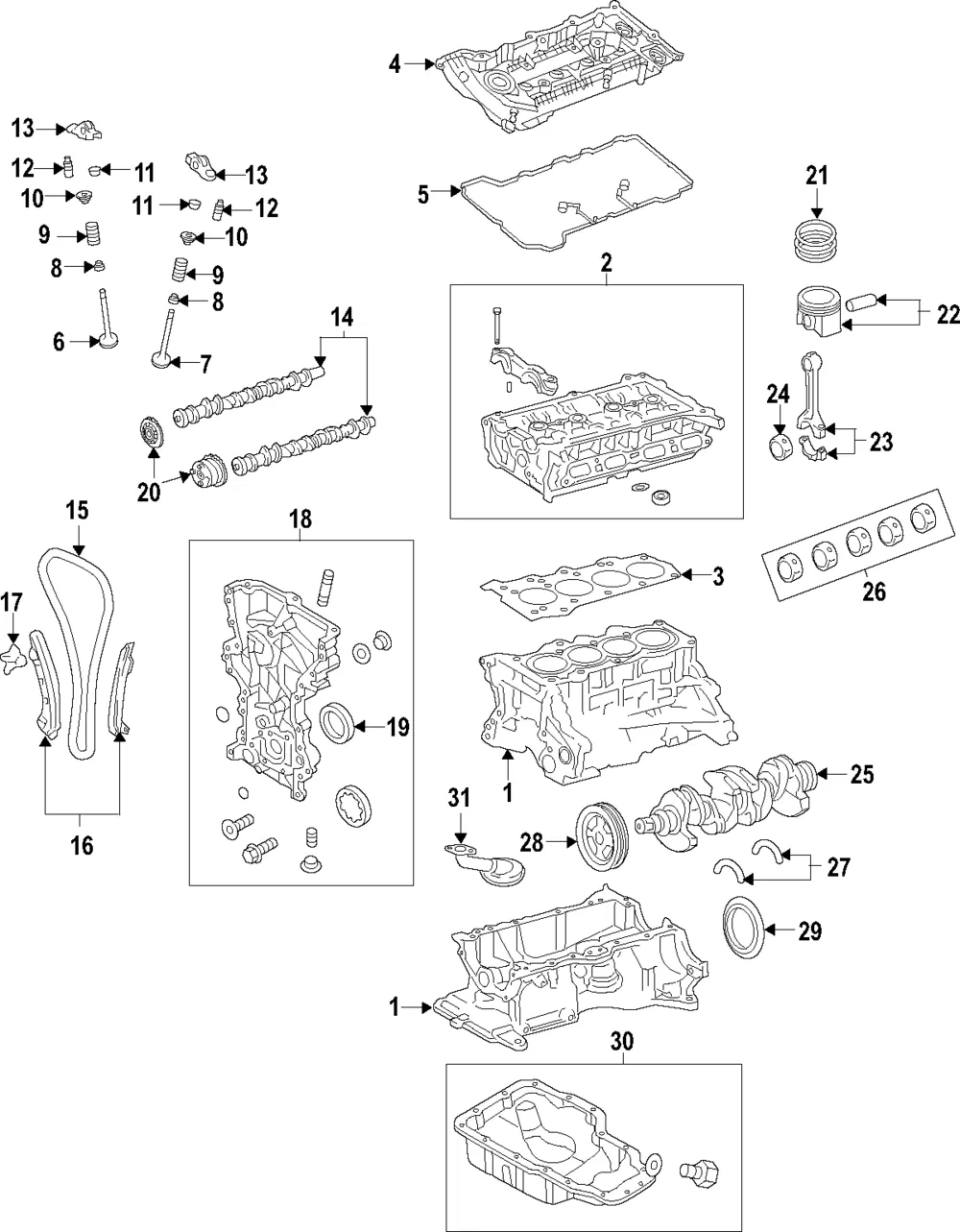 Engine Piston - Kia (23041-2E852)