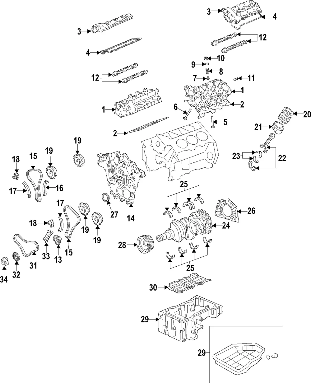 Engine Piston - Passenger Side (RH) - Kia (23041-3CFM0)