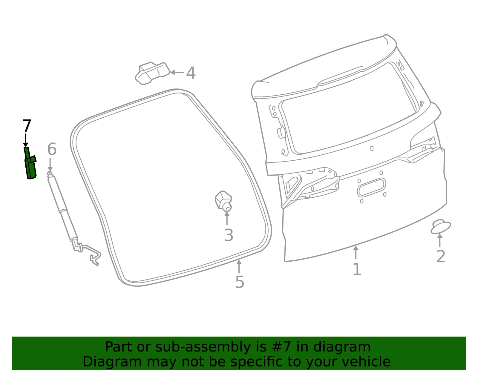 Lift Cylinder Upper Bracket - Driver's Side (LH) - GM (23100358) - view 3