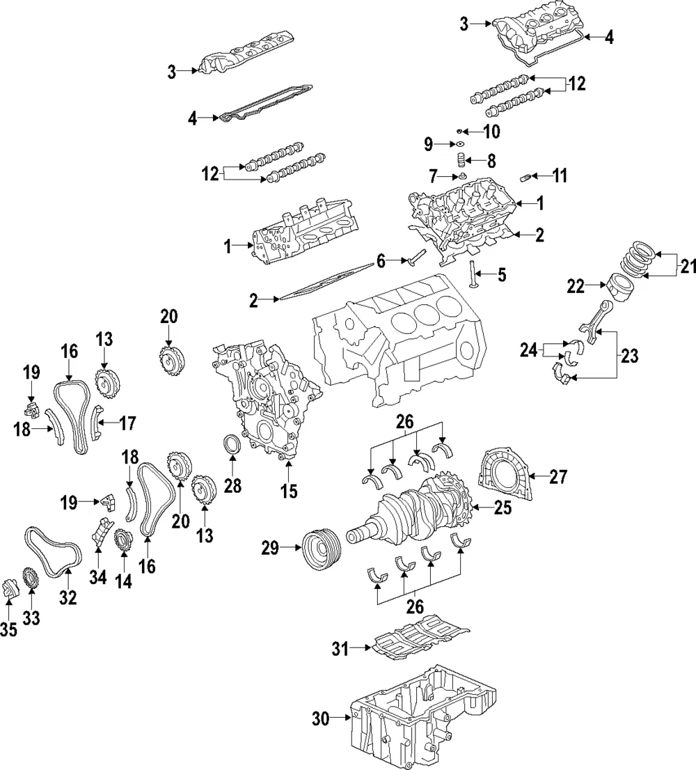 Crankshaft - Kia (23110-3C250)