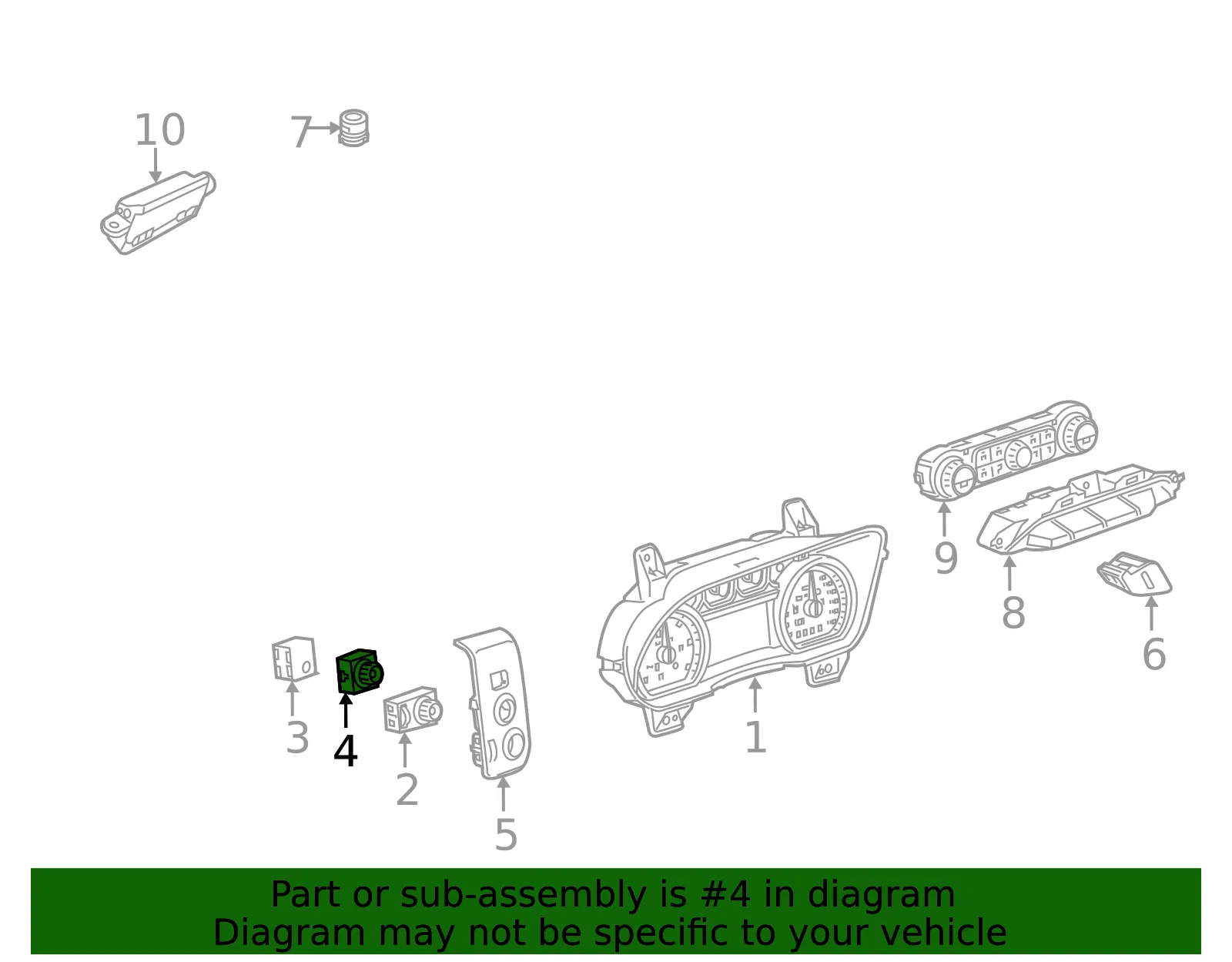 Transfer Case Selector Switch - ACDelco (23228426) - view 5