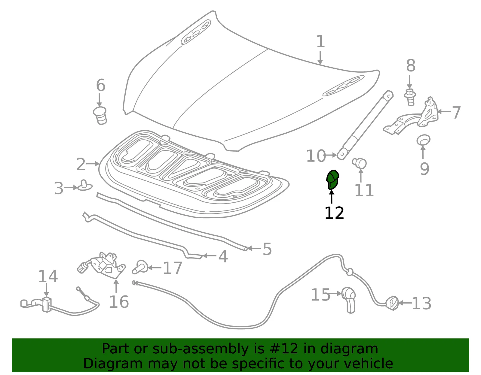 Lift Cylinder Bracket - Passenger Side (RH) - GM (23246152) - view 3