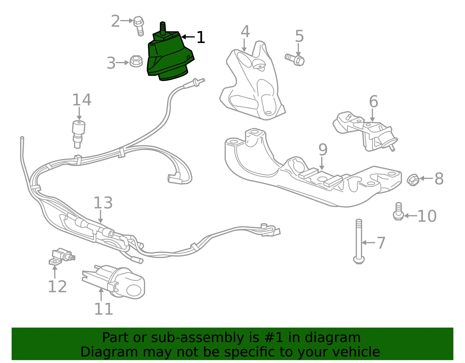 Engine Mount - ACDelco (23274002) - view 4