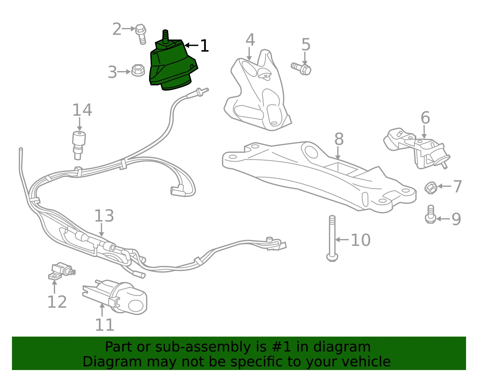 Engine Mount - ACDelco (23274003) - view 4
