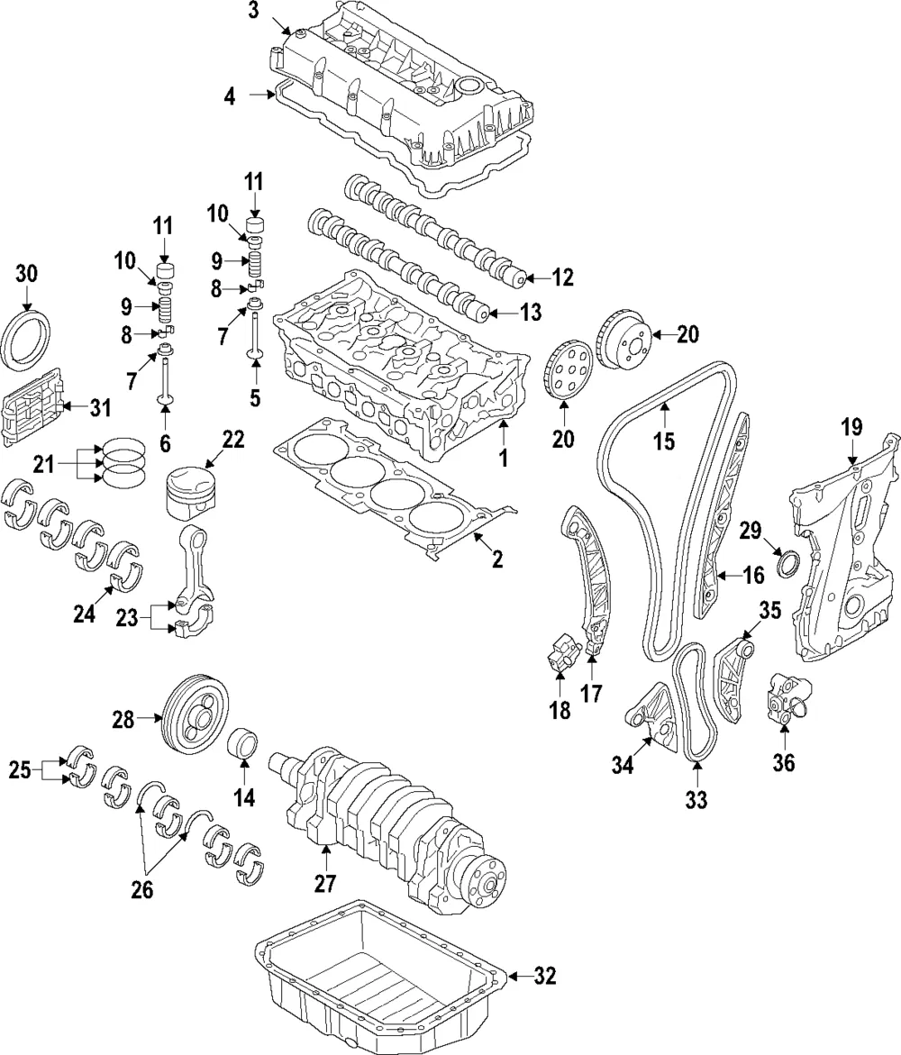 Engine Piston - Kia (23410-2G410)