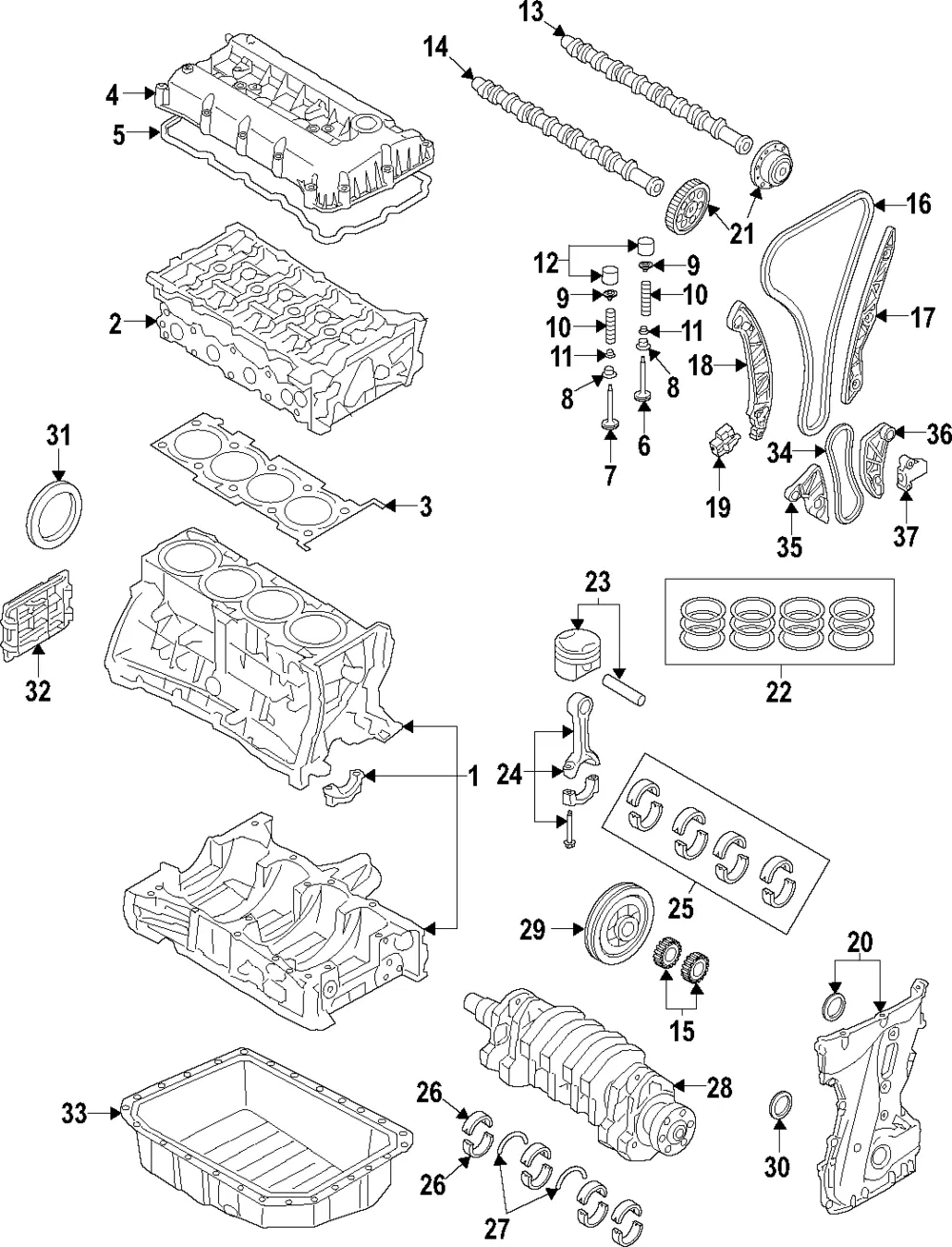 Engine Piston - Kia (23410-2G511)