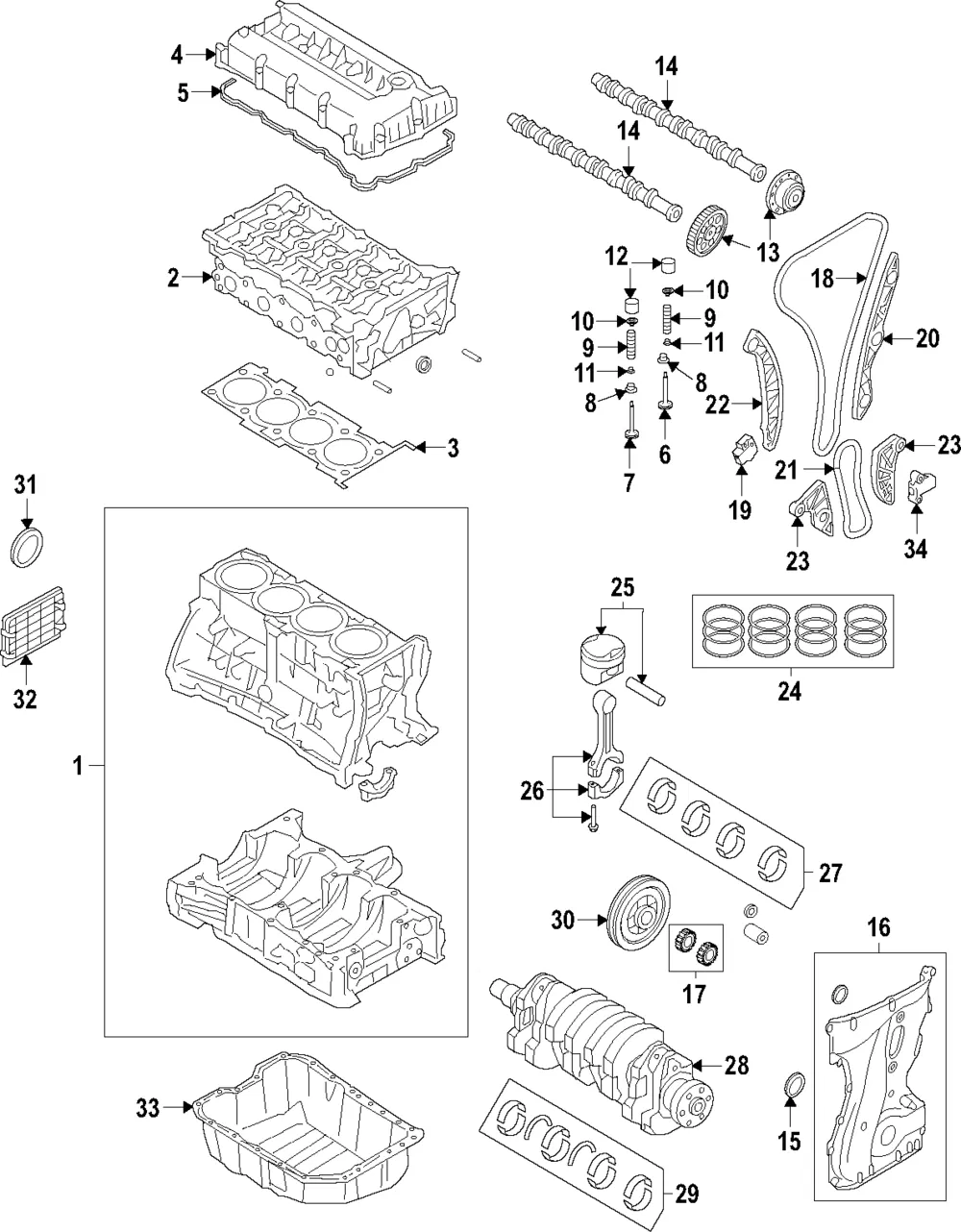 Engine Piston - Kia (23410-2G520)