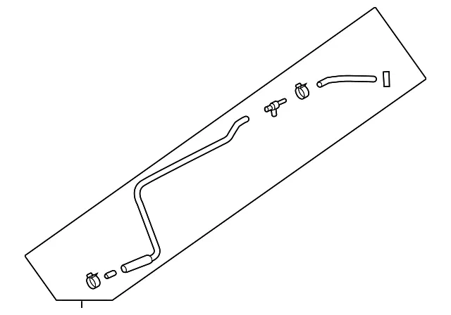 Engine Coolant Air Bleed Hose - GM (23497241) - view 2