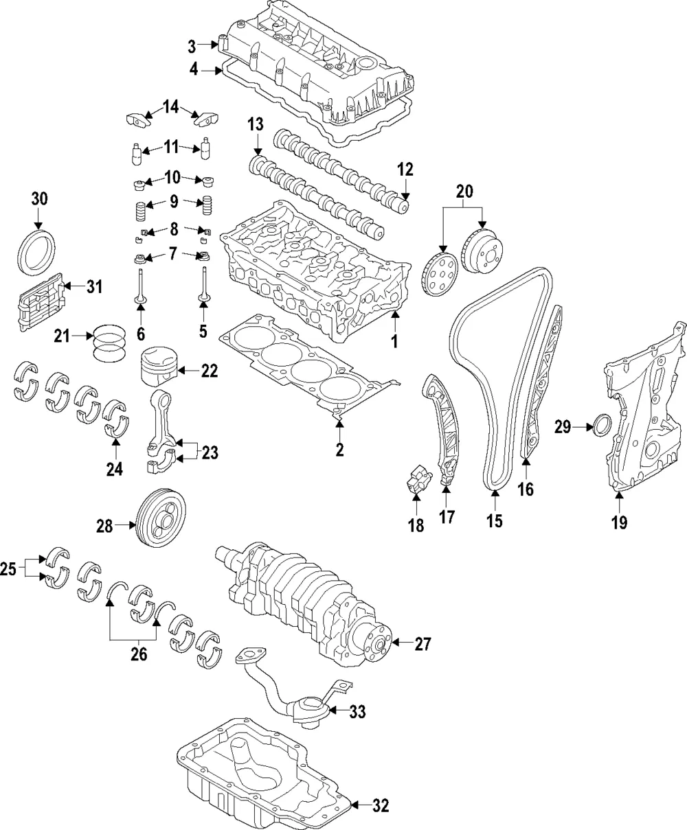 Intake Camshaft - Kia (24100-2E650)