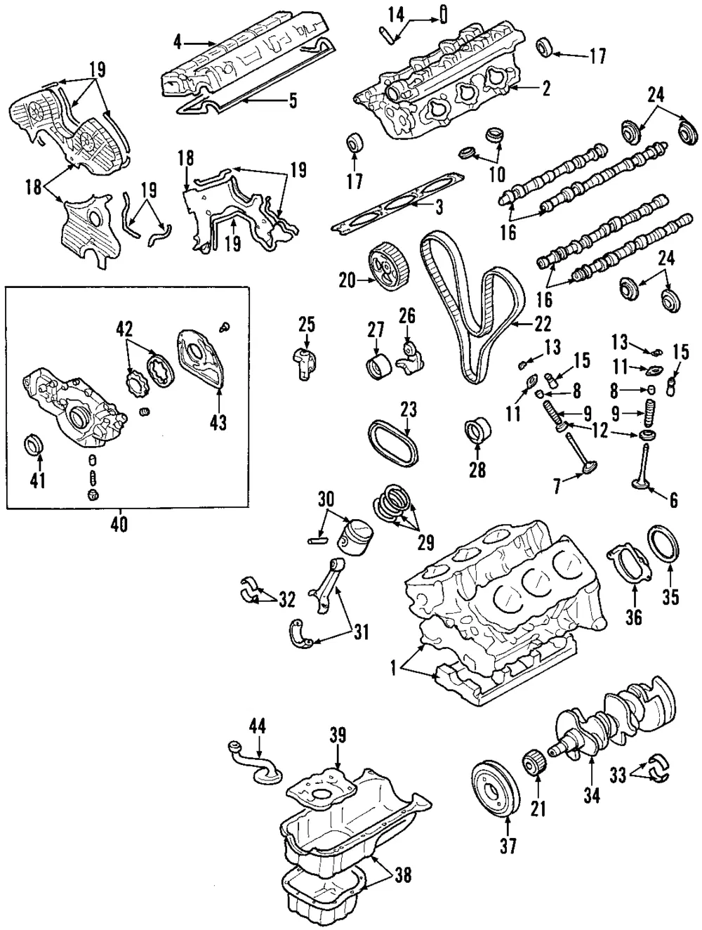 Engine Camshaft - Driver's Side (LH) - Kia (24110-37211)