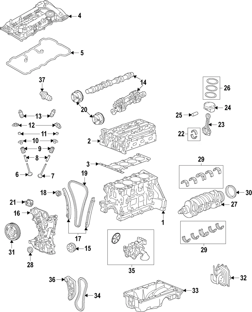 Engine Camshaft - Kia (24210-2M811)