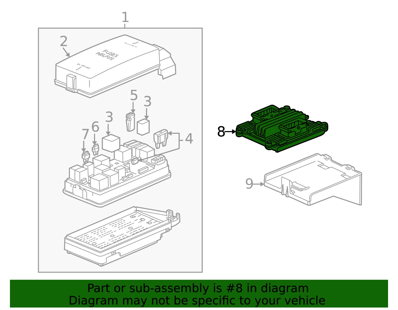 Transmission Control Module - GM (24222362) - view 4