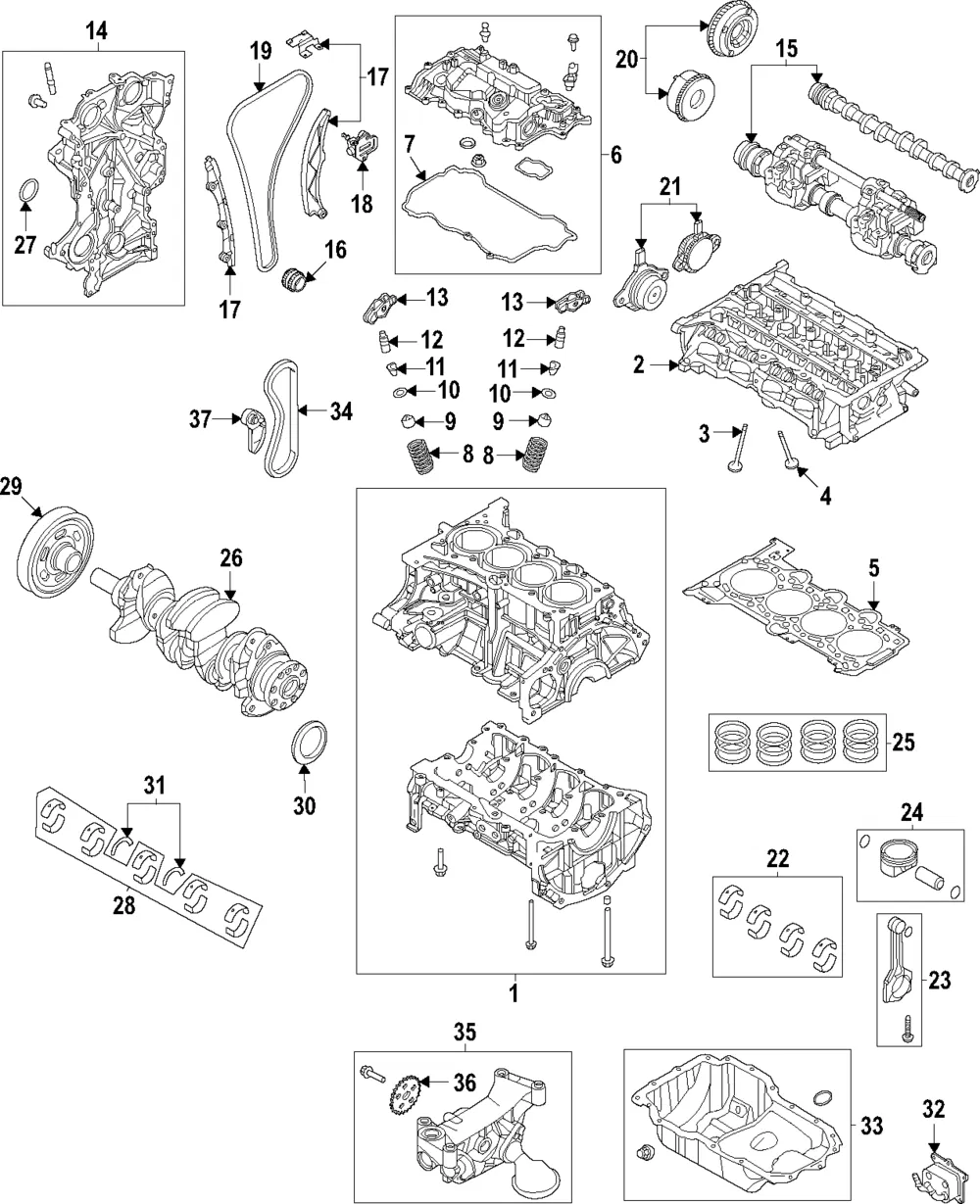 Engine Timing Camshaft Sprocket - Kia (24350-2M800)