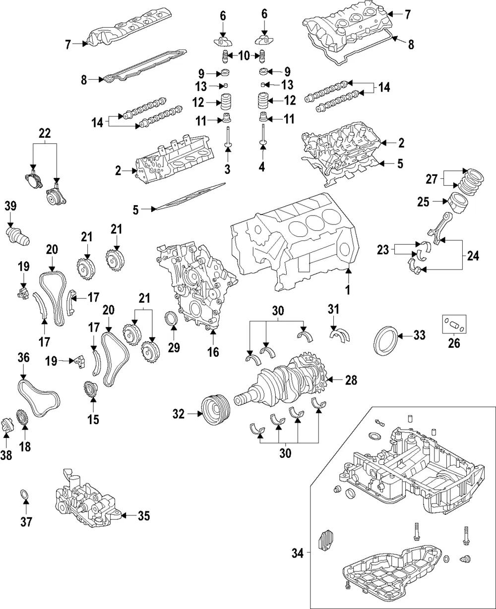 Engine Timing Chain Tensioner - Kia (24420-3N400)