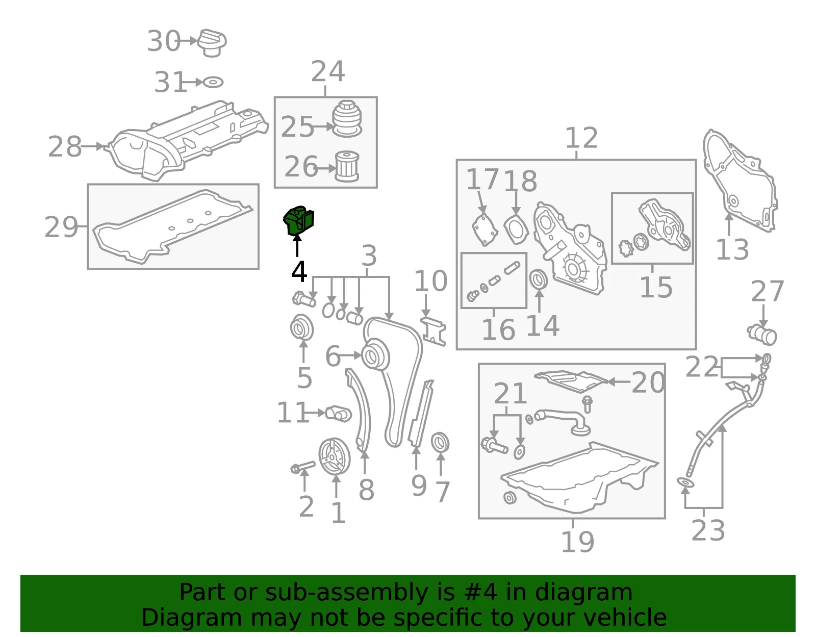 Engine Timing Chain Guide - ACDelco (24449448) - view 2
